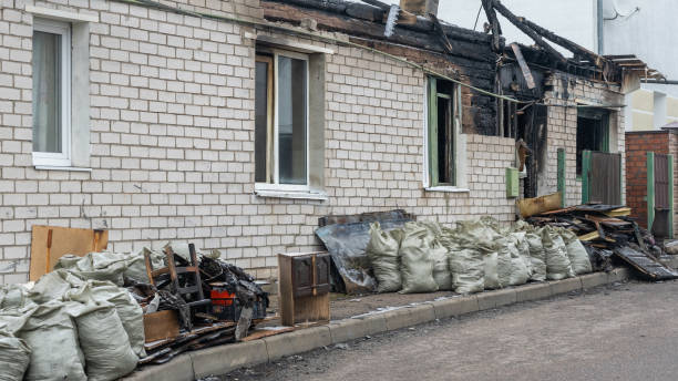 Professional Fire Damage Assessment technician working in Helmetta, NJ